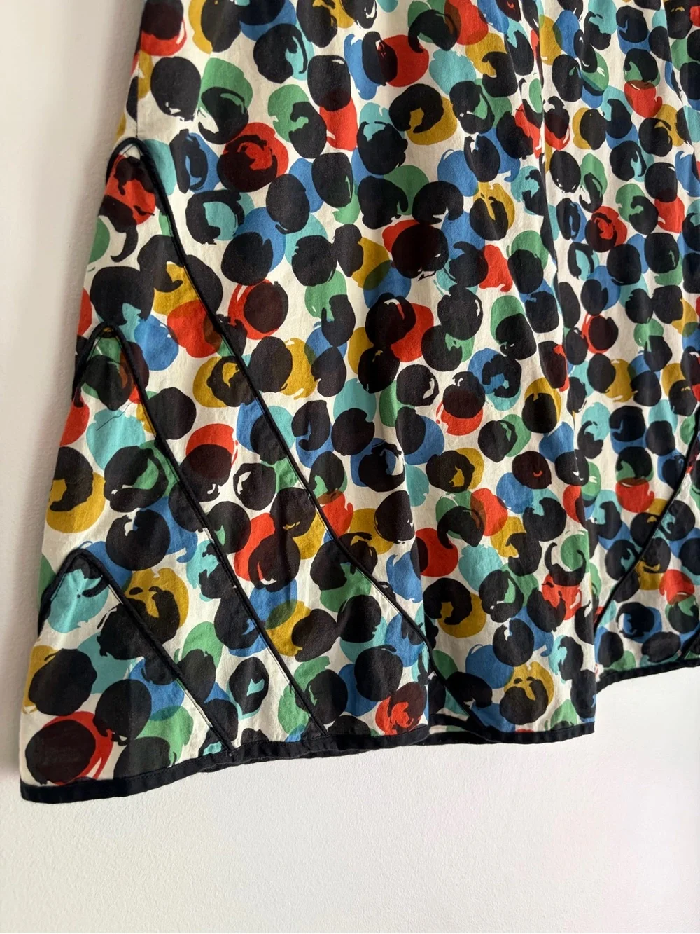 Edme & Esyllte 100% Cotton Dot Print A Line Skirt Size 8